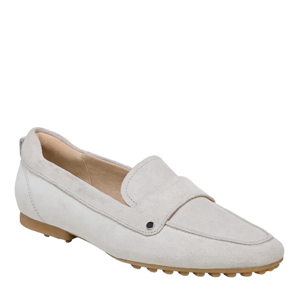 Franco Sarto Light Gray Suede Driving Loafers